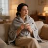 USB Electric Portable Heated Blanket Wrap Shawl with 3 Heating Level Heated Throw Blanket Shawl Washable for Winter Gifts