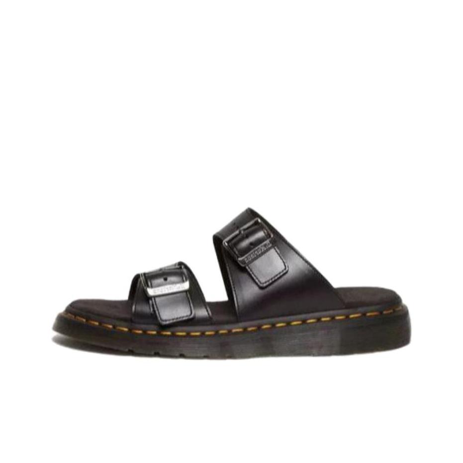 Dr. Martens Comfortable Versatile Rubber Sole Silent Anti-Wear Slide Sandals Unisex Sandals Black 31570001