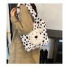 Tooxika Autumn And Winter High-grade Fur Bag Leopard Print Underarm Bag Fashionable Plush Puppy Shoulder Bag