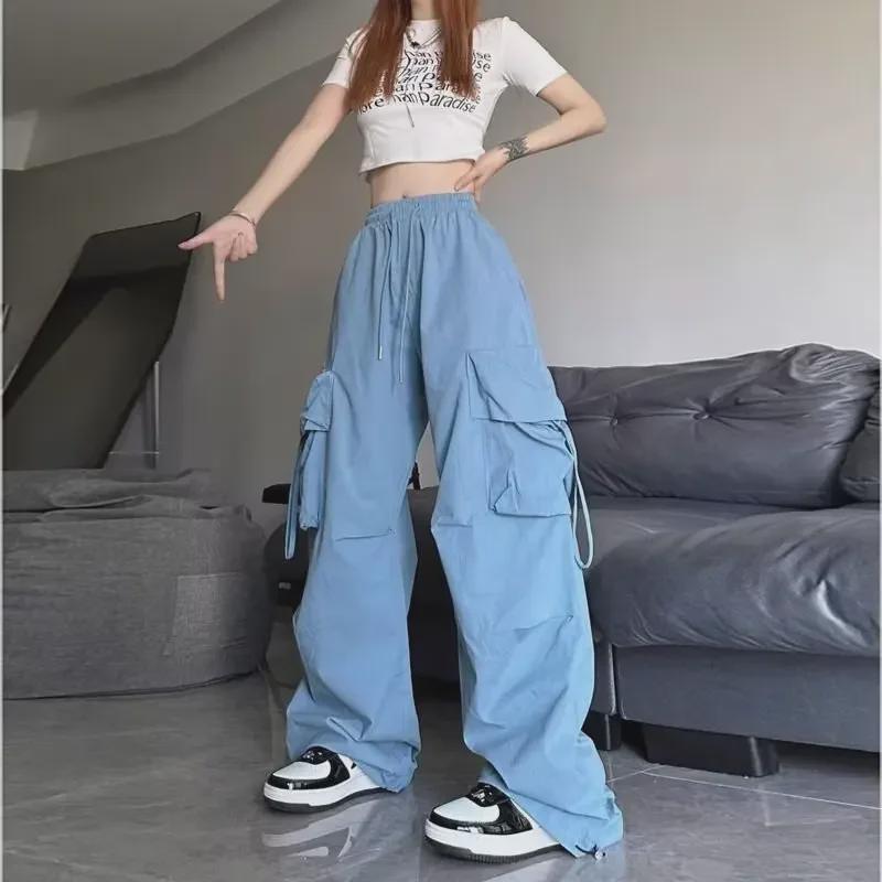 2023 Summer Women's High-Waist Wide-Leg Casual Pants