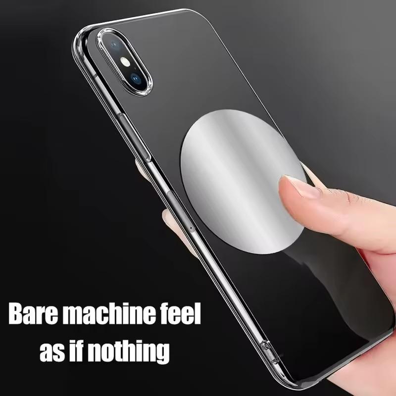 1-5Pcs 8cm Magnetic Metal Plate Disk for Mobile Phone Tablet Universal Self Adhesive Iron Disk Patch Sticker for Magnetic Holder