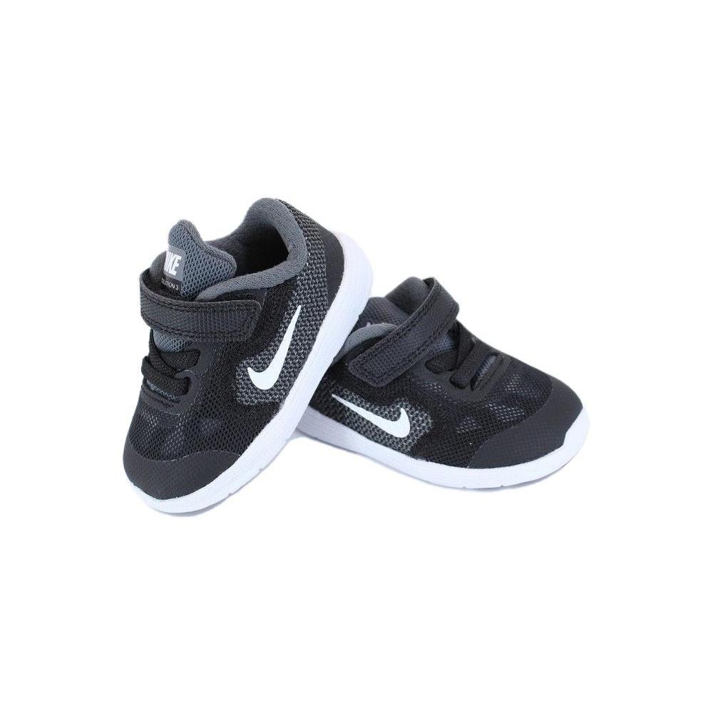 (TD) Nike Revolution 3 Low-Top Running Shoes Black/Grey Baby 819415-001