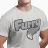Furry Wolf Tail T-Shirt, Furry Fandom Logo Tee, Gift for Furries, Wolfsona Top, Canine Fursona Tshirt and Werewolf Logo