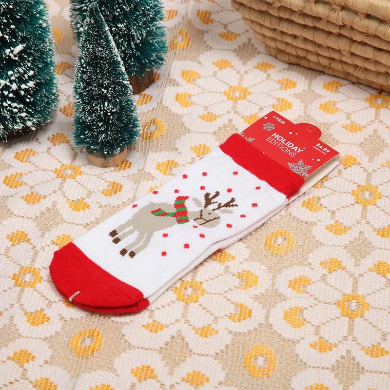 New Autumn Winter Socks for Children Baby Boy Girl Infant Christmas Socks Cotton Socks Cartoon Anti Slip Floor Newborn Socks