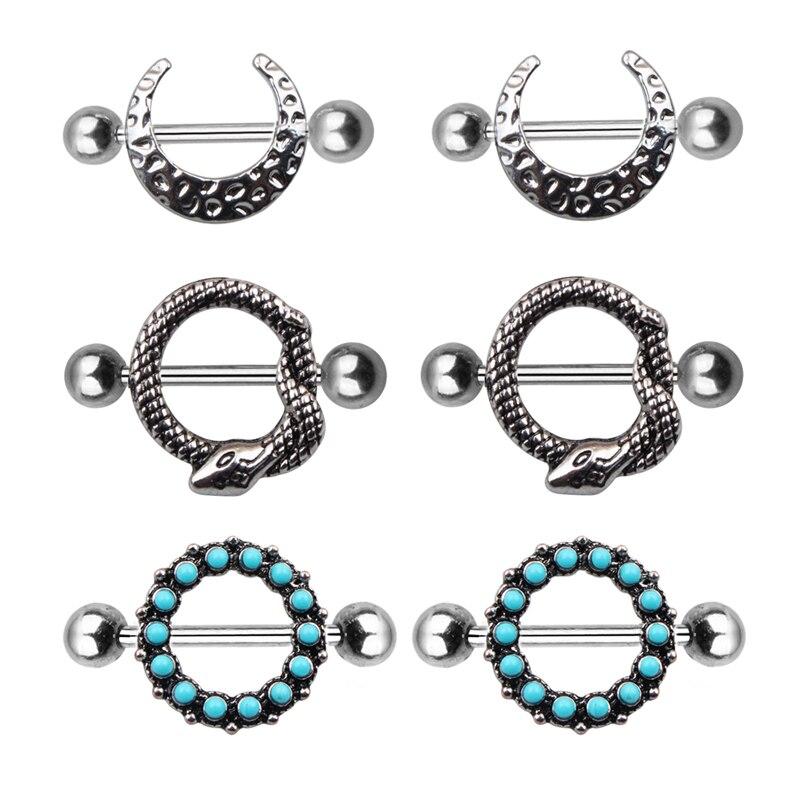 Surgical Steel Heart Nipple Piercing Rings Sets 14G Crystal Tongue Ring Nipple Barbell Lot Sexy Piercing Nipple Body Jewelry
