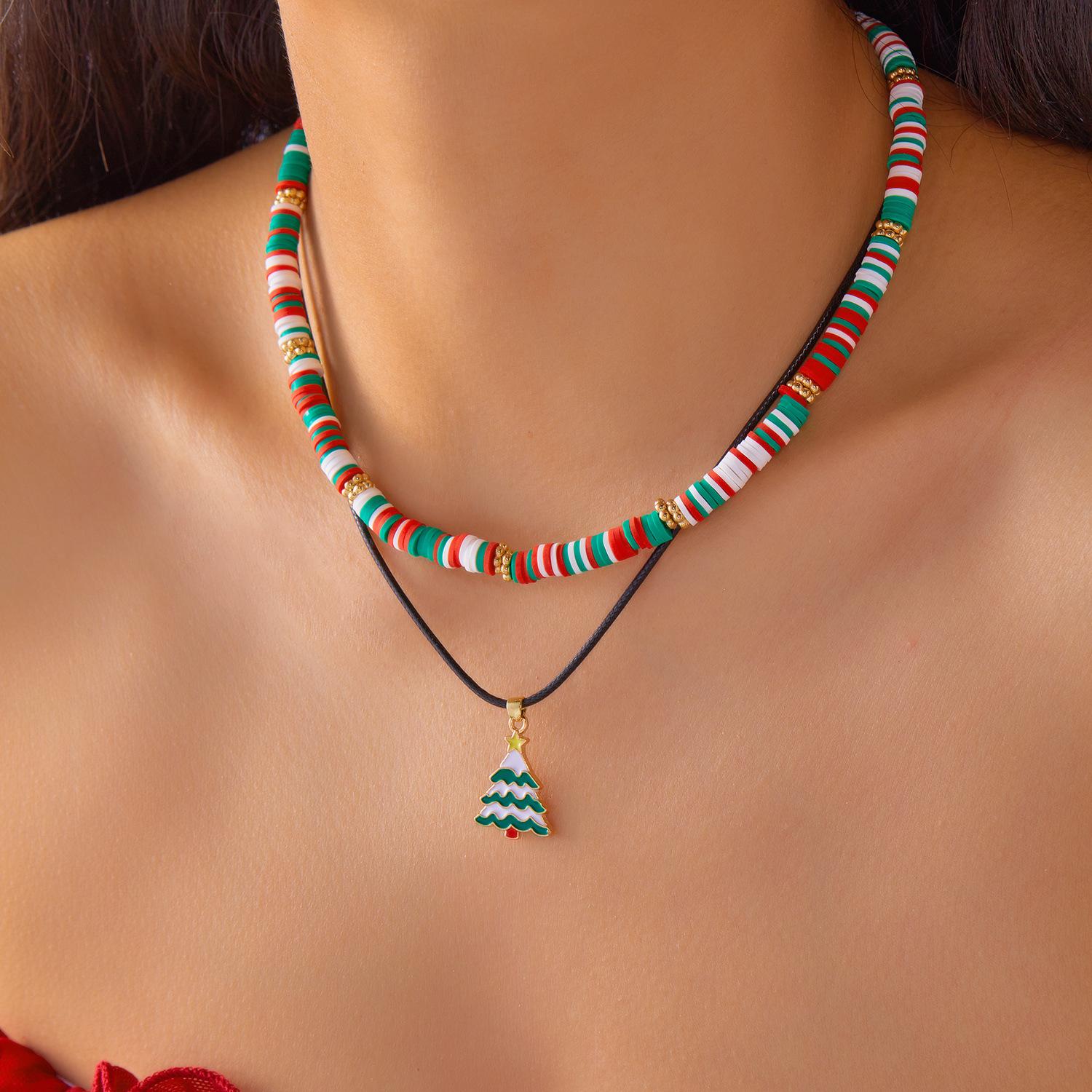 

2PCS Christmas Day Necklace Women s, Fashion Personalized Christmas Items Gifts