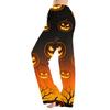 Women's Halloween Print Loose Fit Pajama Pants for Home and Casual Wear