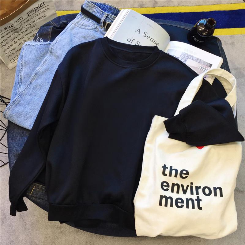 

Новый осенне-зимний бархатный утолщенный однотонный граммовый свитер женский большого размера свободный топ с длинным рукавом куртка 2XL чёрный