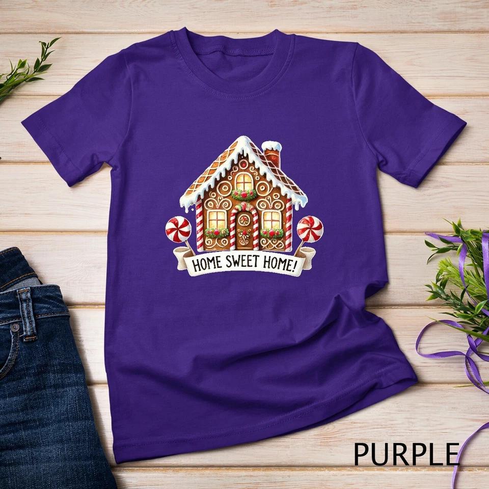 Christmas gingerbread house ornament Funny Christmas Shirt Unisex T-shirt 10 S