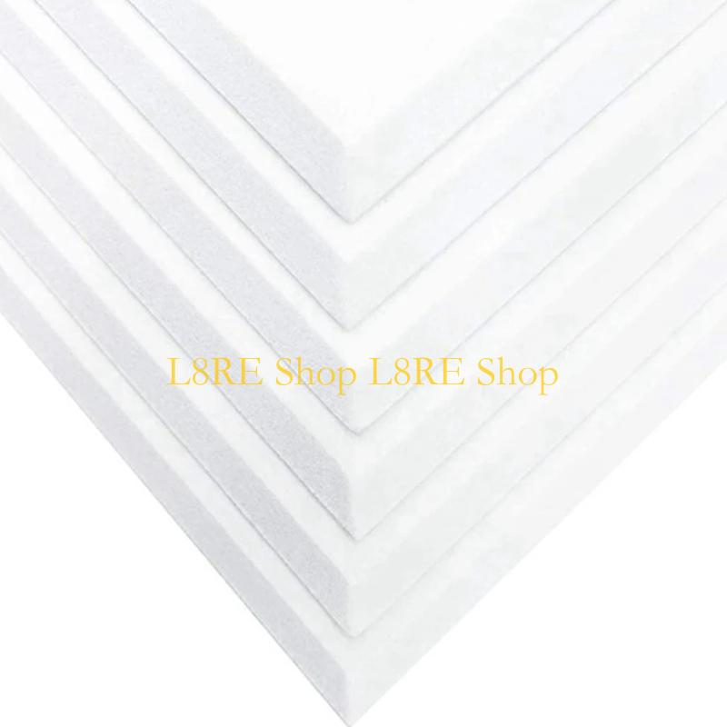 L8RE Pack of 12 Square Foam Panels Soundproof Wall Panels Polyester Acoustics Tiles