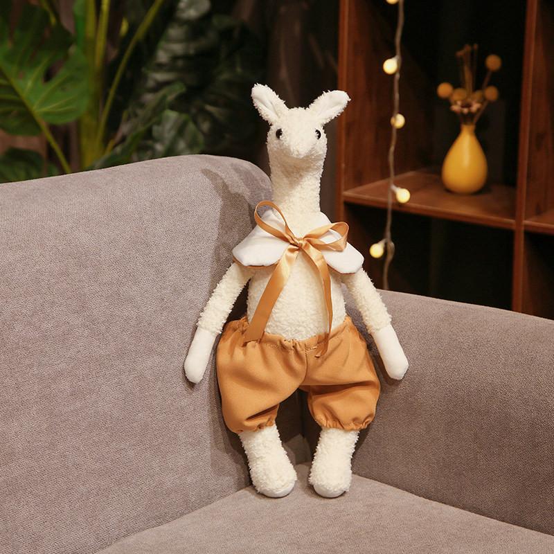 Giraffe Suspender Trousers Plush Toy Stuffed Animal Doll Decoration 40cm Gift