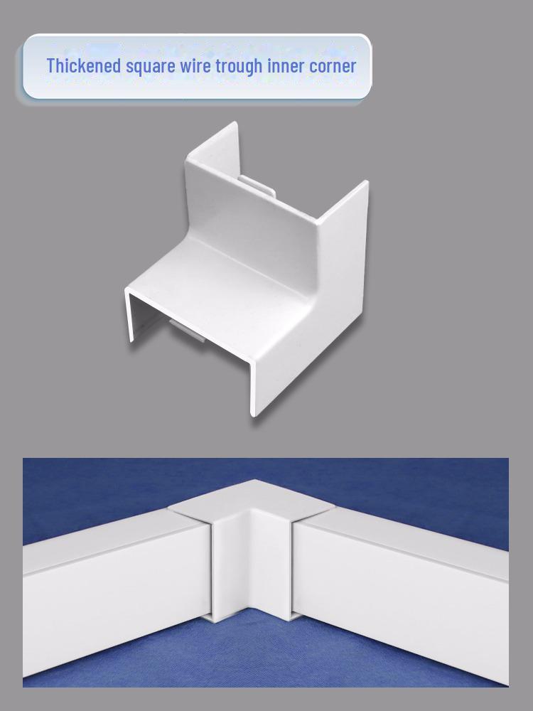 Selbstklebende dekorative PVC-Kabelmanagementbox zur verdeckten Kabelführung