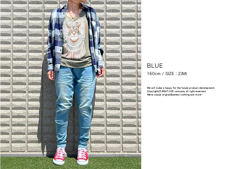 BEATJIVE Jogger Cut Stretch Easy Loose Plus Size 0000-7305 Women's Pants, Denim, Sweatpants, Tapered, Fit, Fit, (LARGE, BLUE)