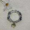 Crystal Beaded Bracelet Cute Leaf Pendant Lucky Blessing Hand Chain Fashion Accessory for Girls Daily Outfit