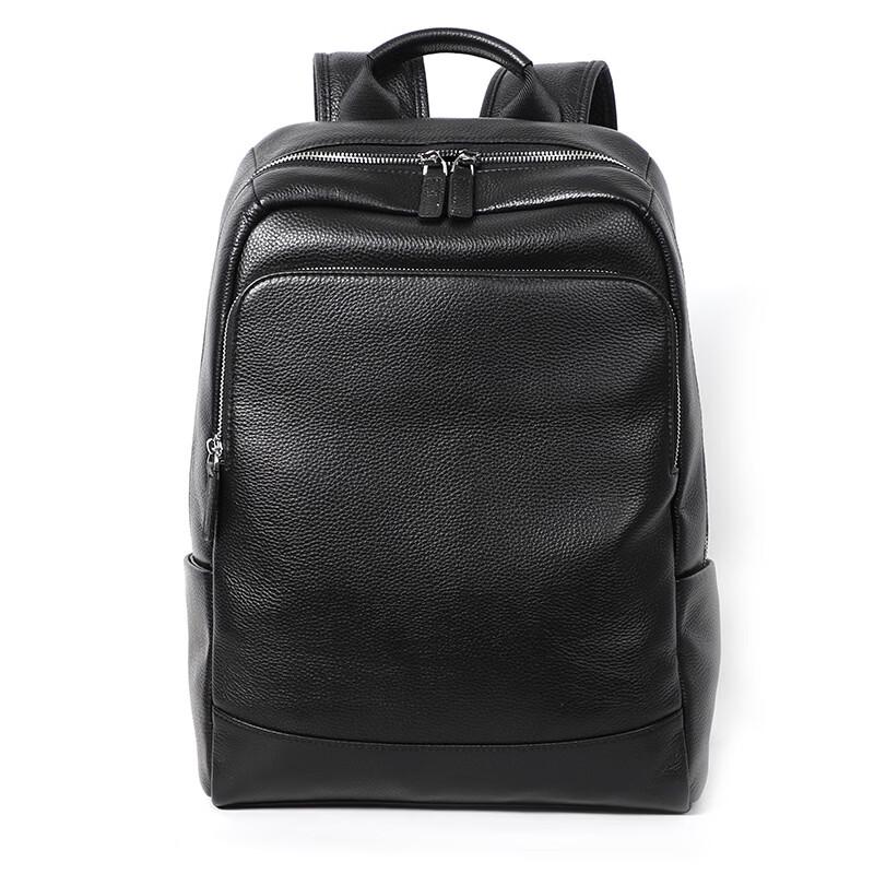 Lishen Men's Large Capacity Leather Business Backpack