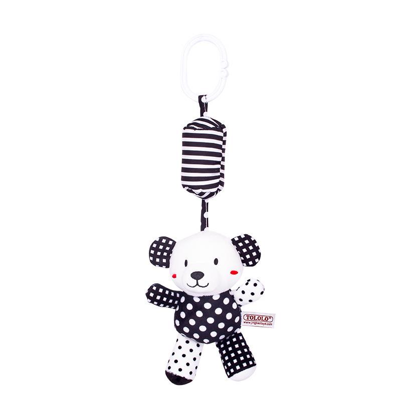 TOLOLO Baby Cartoon Animal Black & White Crib Mobile Toy