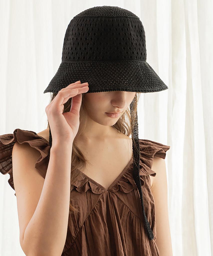 Ssekkondo Naira Punching Croset Summer Bucket Hat_2 Colors