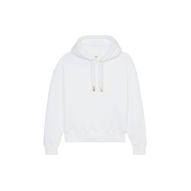 Amiparis Fw21 Logo Letter Pullover Sweatshirt Men sweatshirt White H21HJ062749-100