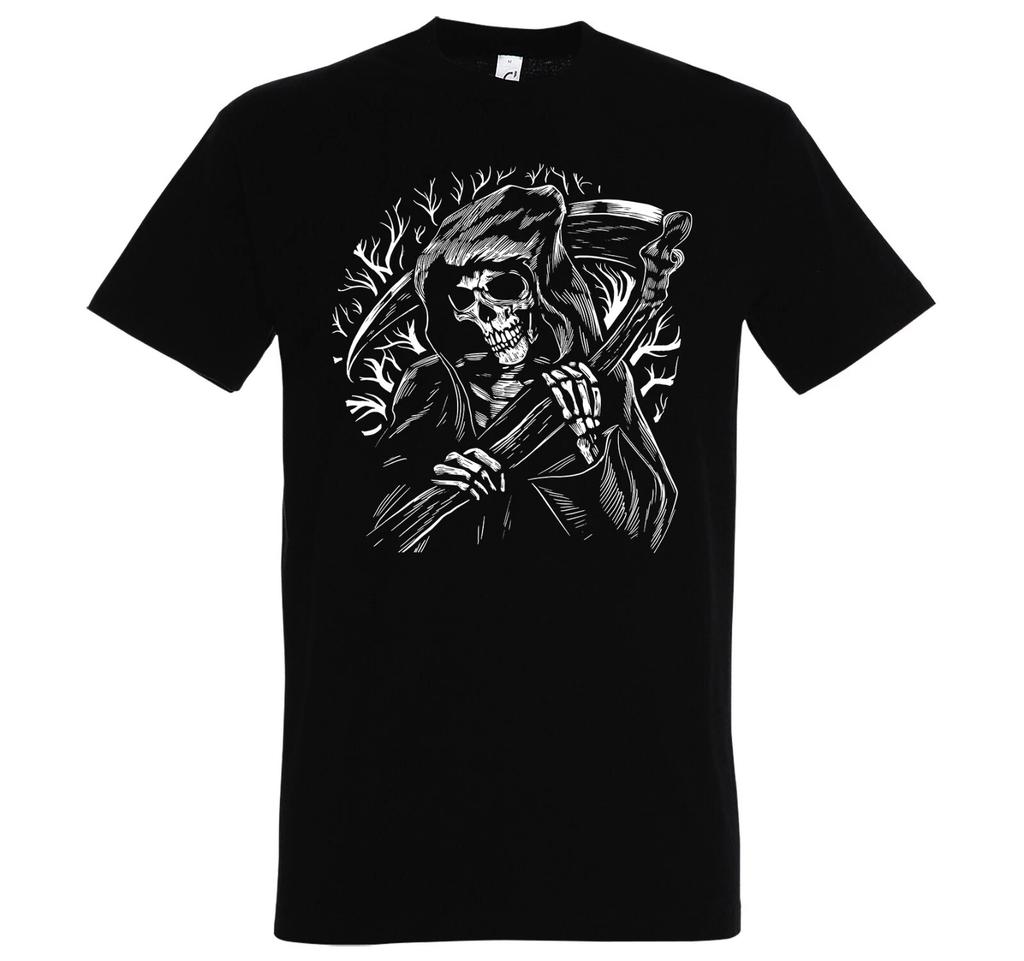 Youth Designz Reaper Grim Reaper Men's Printed T-Shirt Funny Humor Dead Fun