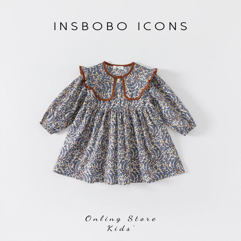 Children s Clothing Fashionable Princess Dress Baby Girls Autumn Clothing Blue 140