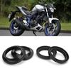 4pcs Front Fork Damper Oil Seals Dust Fit for Yamaha YZF R25  MTN250 MT?25 2015?2019