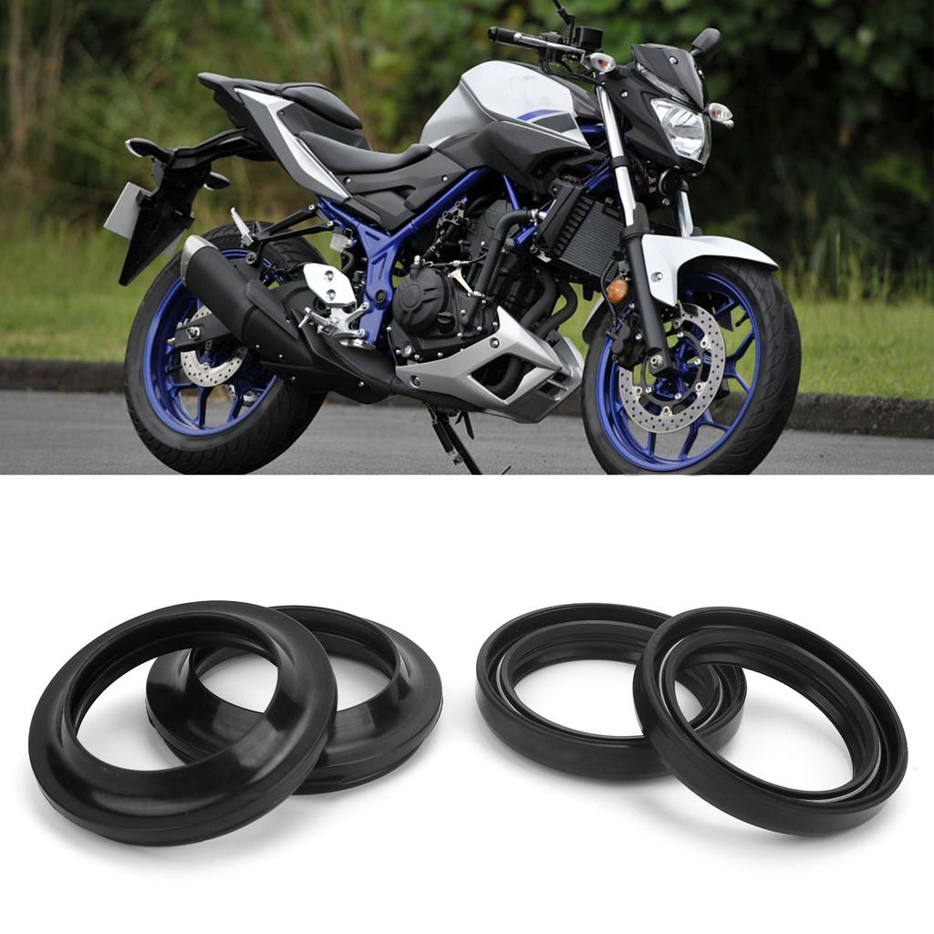 4pcs Front Fork Damper Oil Seals Dust Fit for Yamaha YZF R25  MTN250 MT?25 2015?2019