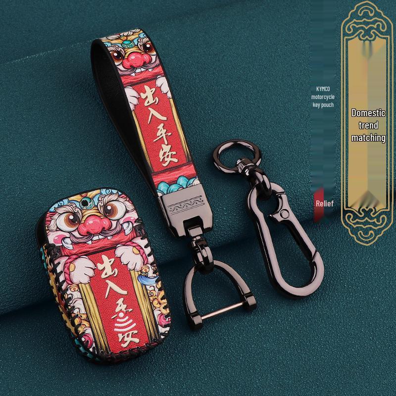 Kymco Xciting CT250/S250 Breestone ADV150 Motorcycle Key Cover - Genuine Leather