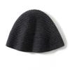 Autumn and Winter Cashmere Hat Women's Thickened Bucket Hat Showing Face Small Bucket Hat Versatile Wool Knitted Basin Hat