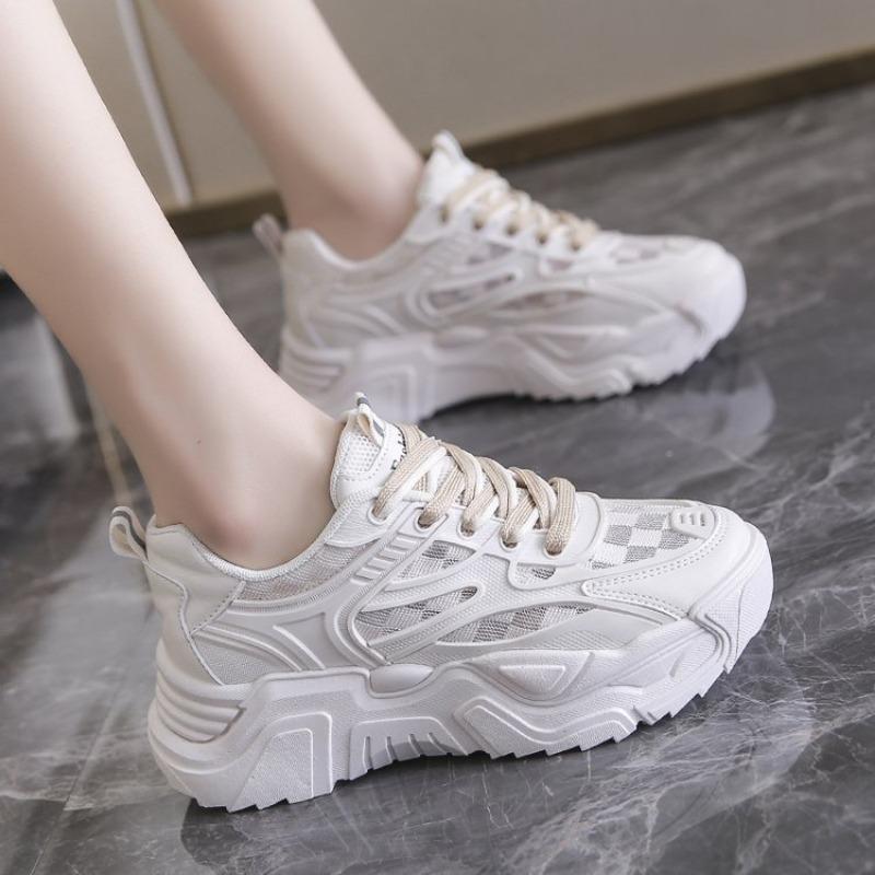 Sports Dad Shoes Women's Summer Student Fashion Platform Tide Mesh Running Shoes