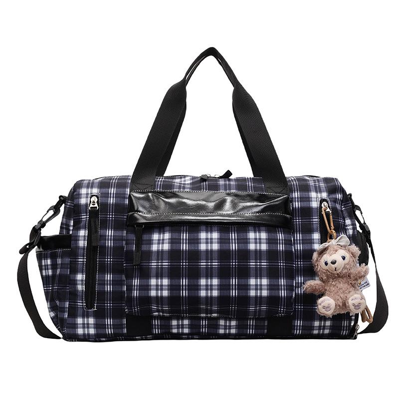 Korean version of the new travel bag, short-distance fitness bag, hand case, trolley case, luggage bag, sports simple casual yoga bag