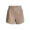 Solid Color Elastic Waist Cotton Sports Shorts Women Shorts Sahara-Brown 1378652-236