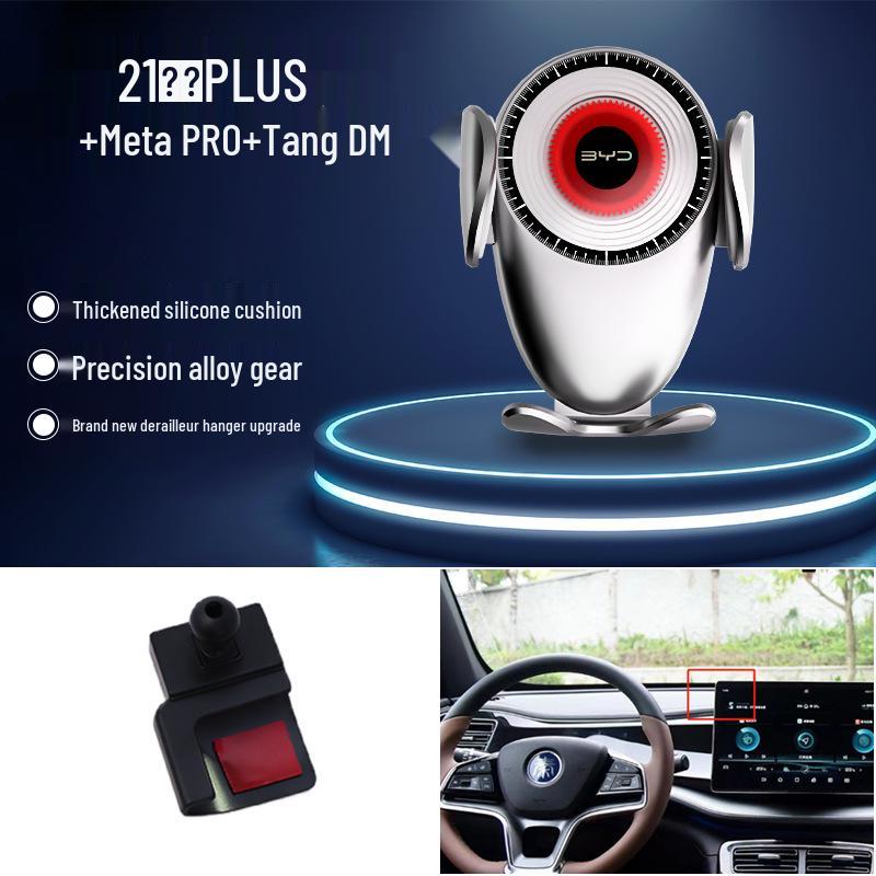 Compatible Gravity Car Phone Holder for BYD S6/S7/Song Pro/Han EV/Qin Navigation Systems
