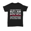 Polnisches T-Shirt Ich bin nicht perfekt, aber ich komme aus Polen Herren-T-Shirt Sommer Neu Unisex Freizeit-T-Shirt