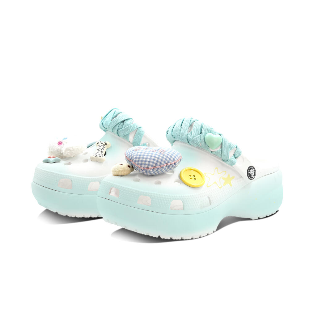 Crocs Classic clog Blue Island Star Ring EVA Cute Korean Summer Hole Shoes Unisex Blue