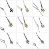 Modern Crystal  Display Cage Necklace For Gemstones Adjustable Chain Mesh Pendant Neckchain Jewelry for Women Girls