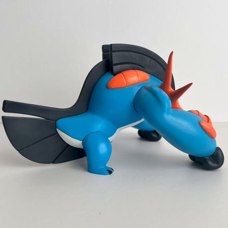Bkm Anime Pokmon Swampert Gk Figure - Collectible Swamp Monster Statue, 2D Cartoon Collection Model For Fans/Gift