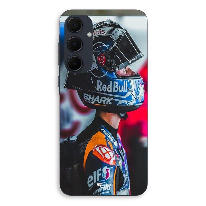 Coque de téléphone - MANIACASE - Samsung galaxy A55 - Silicone - Moto GP - Noir