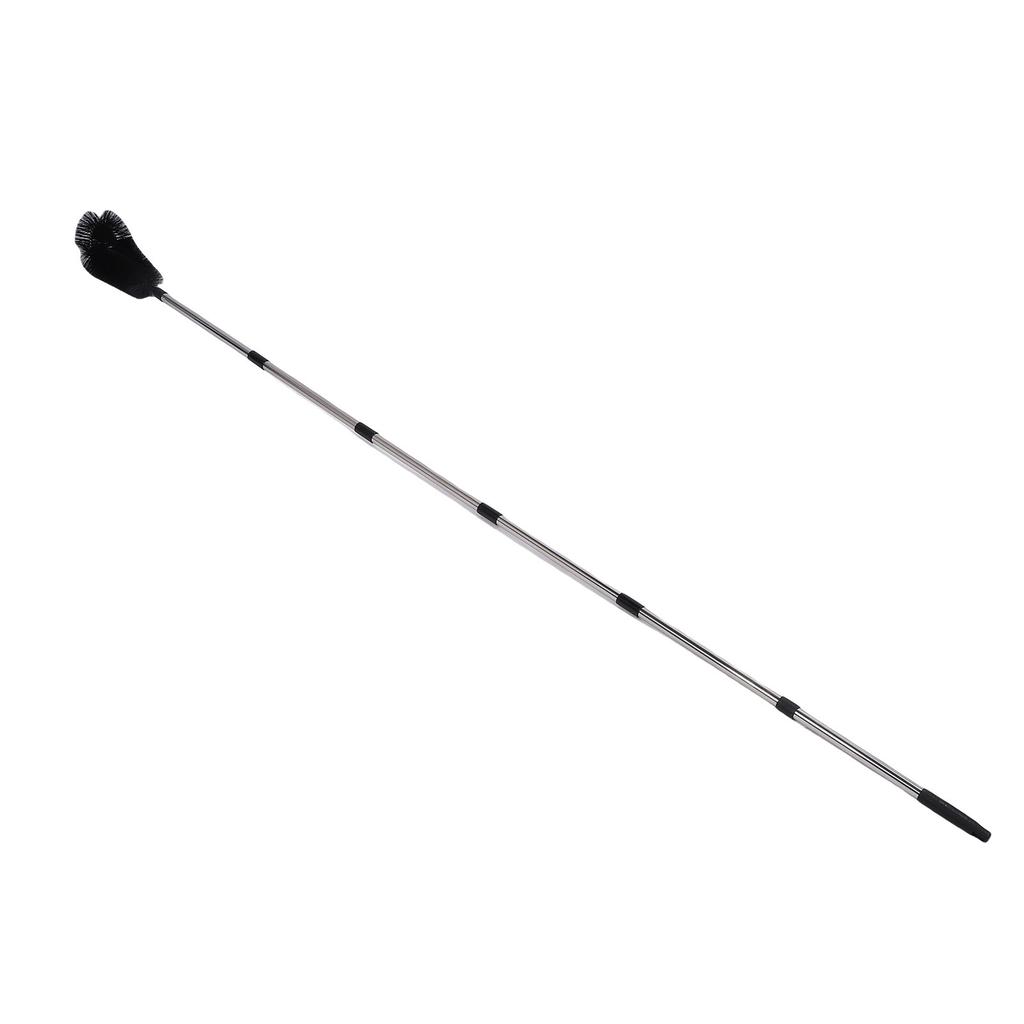 Rain Gutter Cleaning Tool Adjustable Gutter 9.5 FT Long Cleaning Brush From Ground with Bendable Nylon Brush Rotating