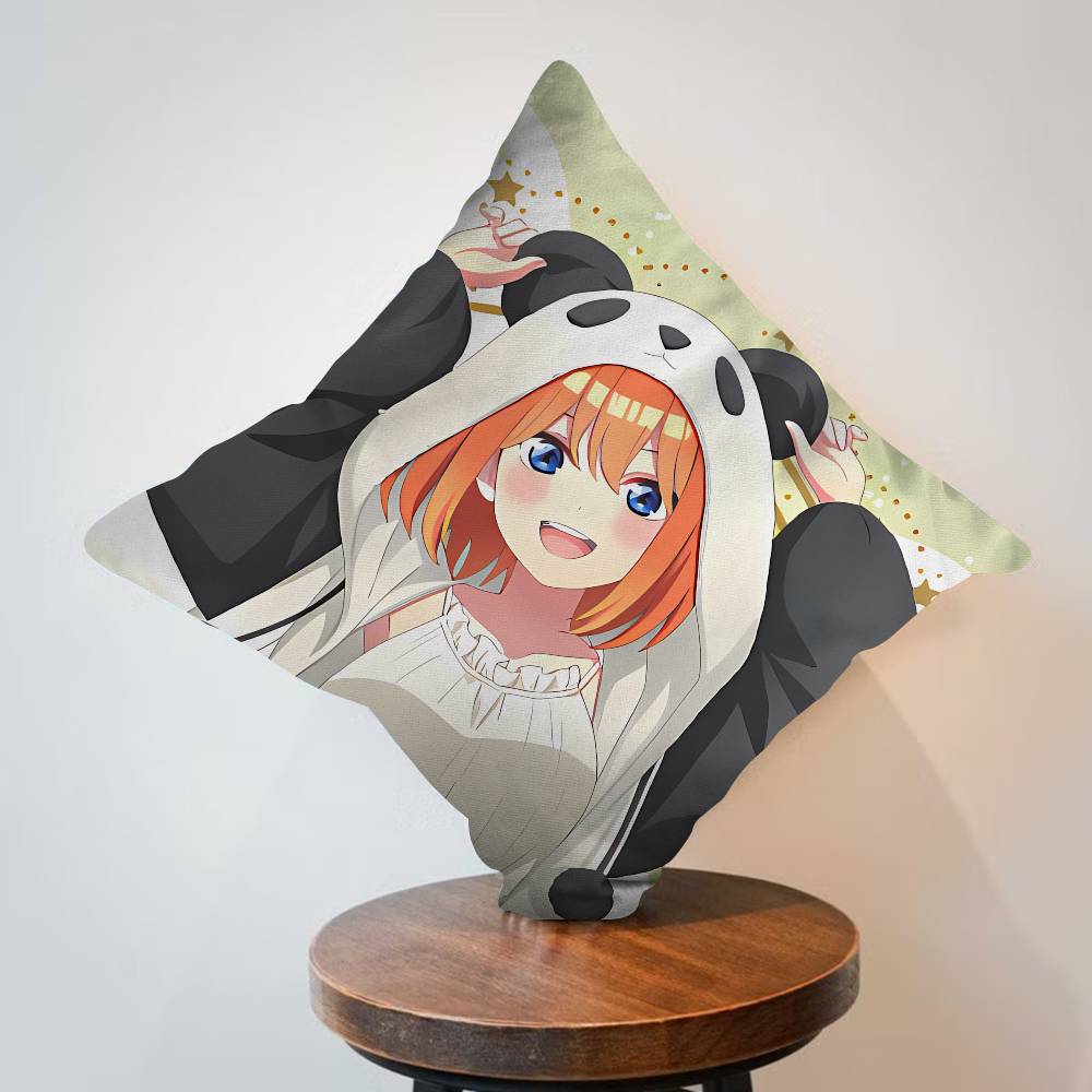 Anime The Quintessential Quintuplets Personalized Picture Text Home Decorative Pillows Household Gifts Xcm