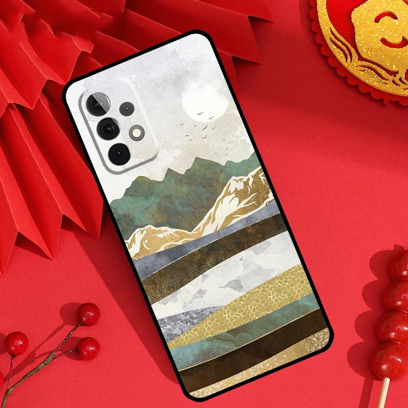 Gold Landscape painting Case For Samsung Galaxy M21 M31 M35 M12 M13 M14 M15 M06 M16 M36 M56 M53 M32 M52 M55 M34 M54
