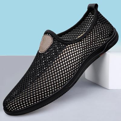 Fashion Summer Men Casual Sneakers Breathable Mesh Sandals Breathable Men Soft Loafers Non-Slip Man Outdoor Hiking Shoes New Beach Shoes