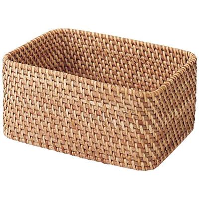 Rattan suprapus dreptunghiular Lățime mică 26 x adâncime 18 x înălțime 12 cm 47381238 Cutie, (V) Aproximativ.