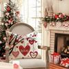 Romantic 45*45cm Valentine's Day Cushion Cover Red Pink Decorative Pillowcase Love Pattern Throw Pillow Cover Headboard Pillow