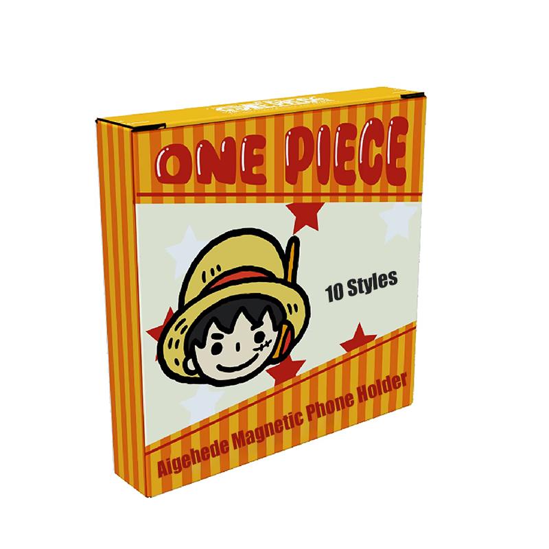 

1 шт. Официальный держатель для телефона ONE PIECE Серия Aigehede Blind Box Сильная магнитная адсорбция / Амортизация подушкой безопасности для подарков.