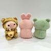 Cute Plush Milk Tea Bubble Cup Stuffed Animal Pink Strawberry Pig Plushie Toys Boba Plush Dolls Cartoon Tiger Rabbit Frog Plush