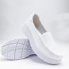 Bozong Women's Cowhide Breathable Anti-Slip Nurse Shoes