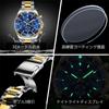 OLEVS Men's Watch Stylish Black Popular Waterproof Quartz Analog Chronograph Stainless Steel Metal Band Simple Easy-to-Read Business Casual Fashion