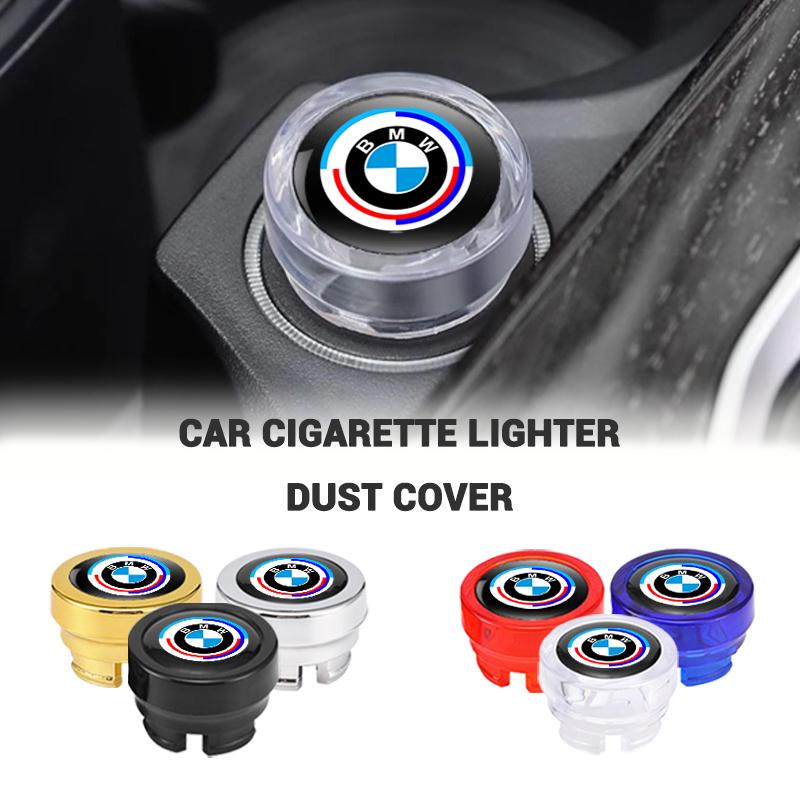 For BMW M E46 E90 E60 Car Cigarette Lighter Cover Button Protective Case Anti Dust Cap Decoration For BMW 50th Anniversary 1 3 5 7 series E83 F16 E70