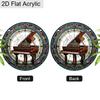 Acrylic Ornate Grand Piano Suncatcher, Stained Glass Effect Window Hanging Ornament for Music Lover Gifts