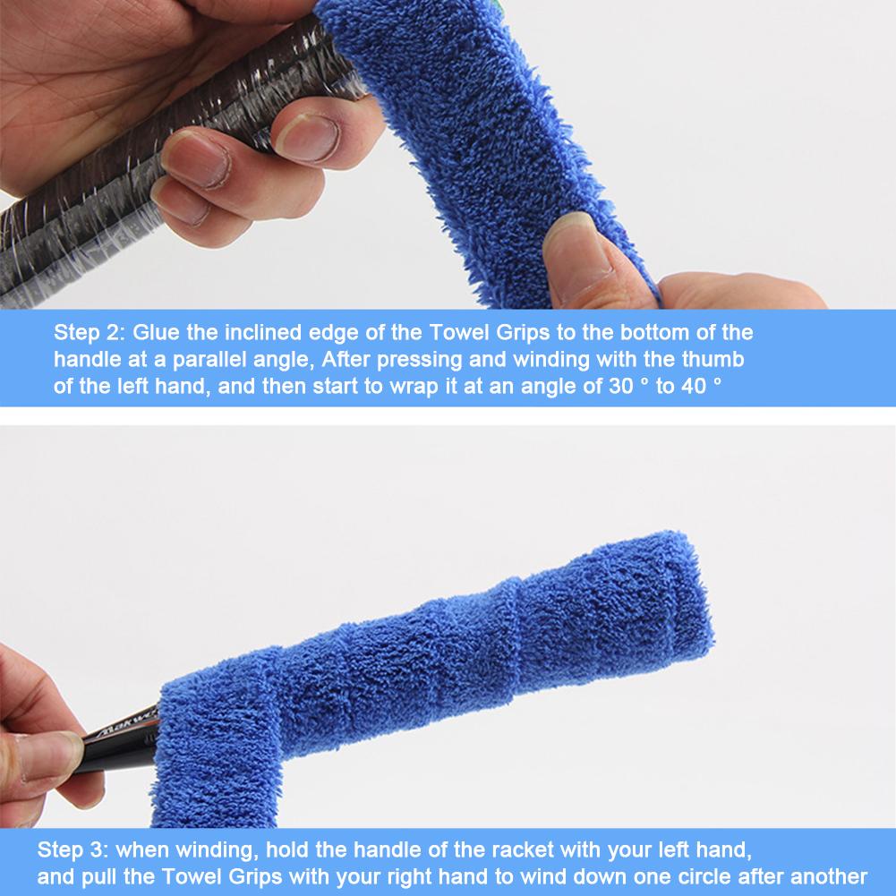 Badminton Racket Towel Grips Thickened Anti-slip Sweat-absorbing Tape For Tennis Racket Fishing Rod